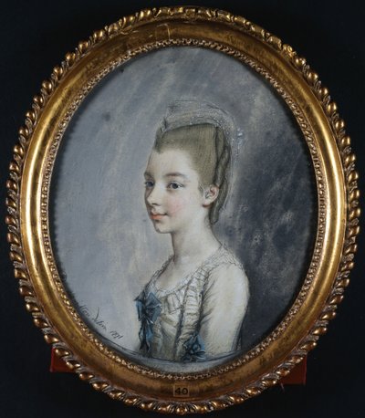 Portrait of Georgiana Spencer, later Duchess of Devonshire بواسطة هيو دوجلاس هاملتون