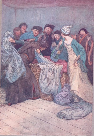 لا تخجل؟ دع الملابس بمفردها ، رسم توضيحي من The Merry Wives of Windsor ، 1910 بواسطة هيو طومسون
