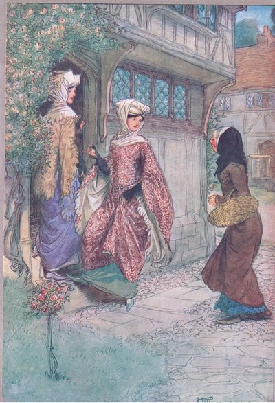 اذهب معنا وشاهد ، التوضيح من The Merry Wives of Windsor ، 1910 بواسطة هيو طومسون
