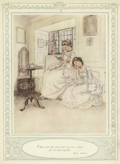 رسم توضيحي لـ Goldsmith&39;s She Stoops to Conquer بواسطة هيو طومسون