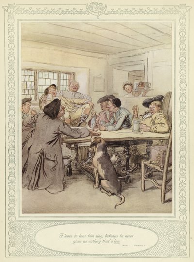 رسم توضيحي لـ Goldsmith&39;s She Stoops to Conquer بواسطة Hugh Thomson