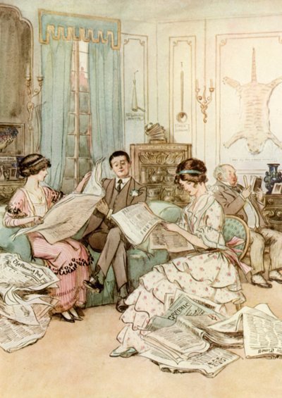 رسم توضيحي لـ JM Barrie "The The Admirable Crichton بواسطة هيو طومسون