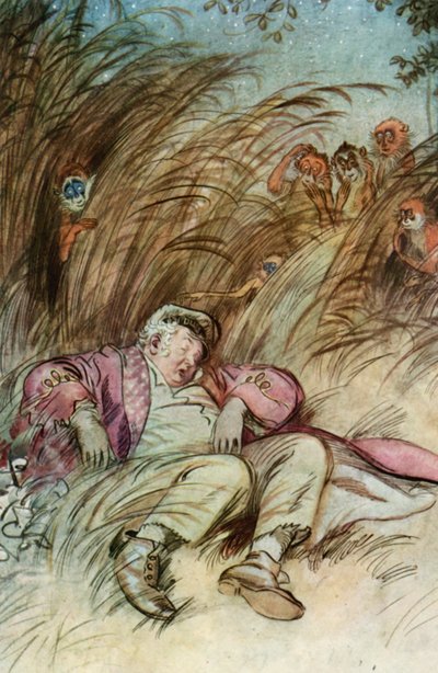 رسم توضيحي لـ JM Barrie "The The Admirable Crichton بواسطة هيو طومسون