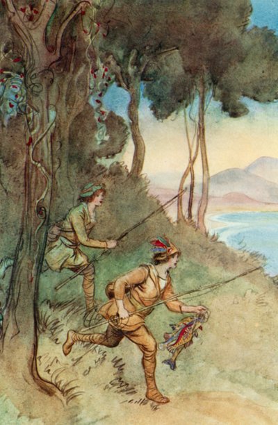 رسم توضيحي لـ JM Barries The Crichton الرائع بواسطة هيو طومسون