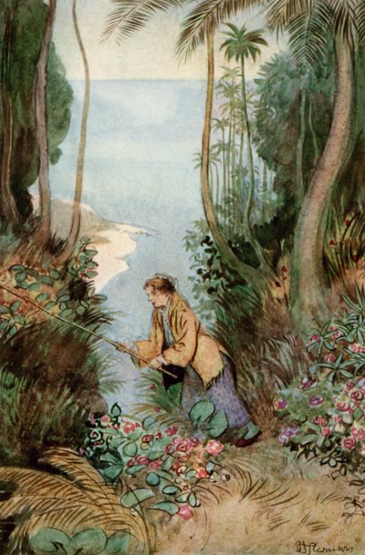رسم توضيحي لـ JM Barries The Crichton الرائع بواسطة هيو طومسون