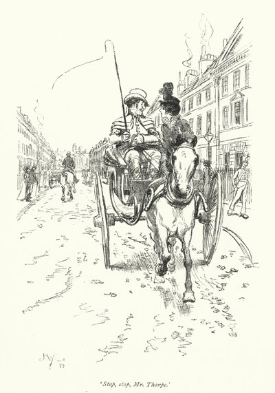 رسم توضيحي لـ Northanger Abbey بواسطة Jane Austen (litho) بواسطة هيو طومسون