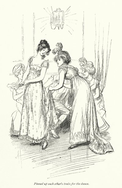 رسم توضيحي لـ Northanger Abbey بواسطة Jane Austen (litho) بواسطة هيو طومسون