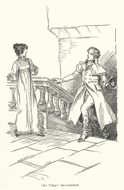 رسم توضيحي لـ Northanger Abbey بواسطة Jane Austen (litho) بواسطة هيو طومسون