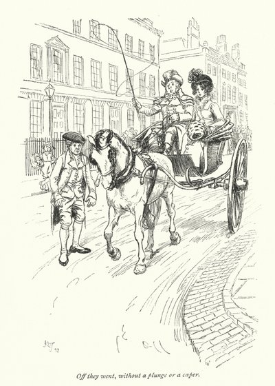 رسم توضيحي لـ Northanger Abbey بواسطة Jane Austen (litho) بواسطة هيو طومسون