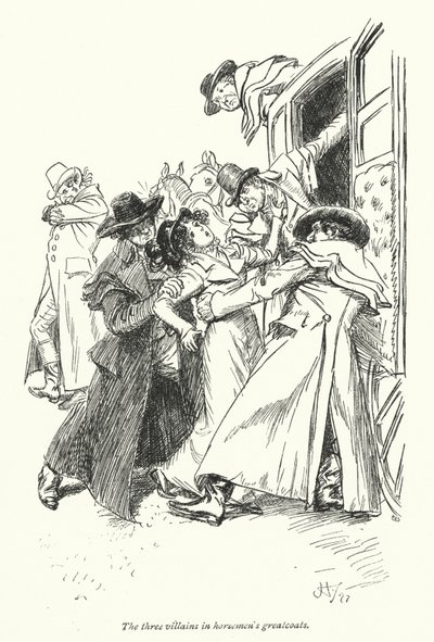 رسم توضيحي لـ Northanger Abbey بواسطة Jane Austen (litho) بواسطة هيو طومسون