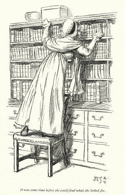 رسم توضيحي لـ Northanger Abbey بواسطة Jane Austen (litho) بواسطة هيو طومسون