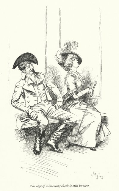رسم توضيحي لـ Northanger Abbey بواسطة Jane Austen (litho) بواسطة هيو طومسون