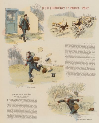 الرنجة الحمراء بواسطة الطرود البريدية (chromolitho) بواسطة هيو طومسون