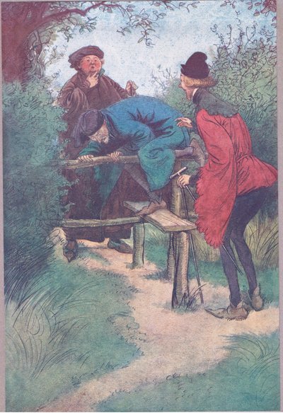 يأتي سيدي ، السيد Shallow وسيد آخر من Frogmore ، رسم توضيحي من The Merry Wives of Windsor ، 1910 بواسطة هيو طومسون