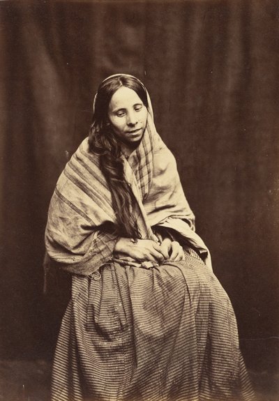 مريضة ، حق اللجوء الجنوني بمقاطعة ساري ، 1850-55. بواسطة هيو ولش الماس