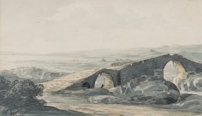 جسر الشياطين المطل على البحر ، نهر أندا ، c.1818 (مرحاض على ورق) بواسطة هيو ويليام ويليامز