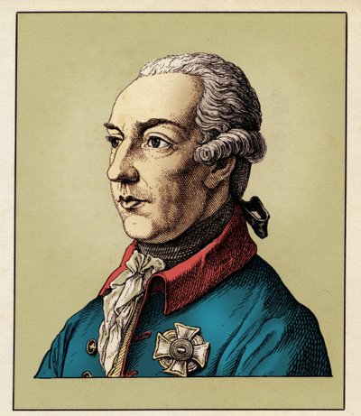 GIUSEPPE II of Habsburg-Lorraine (1741-1790) 1854 (نقش) بواسطة هوغو بوركنر