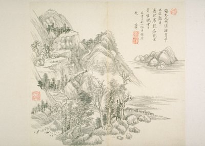 ألبوم After Old Masters And Poems (ألبوم (10 أوراق) ، حبر على ورق) بواسطة هوي وانغ