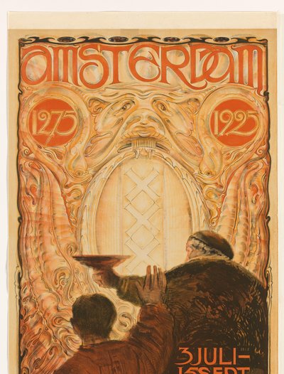 ملصق لمعرض أمستردام 1275-1925 أمستردام 1275 1925 (العنوان على الكائن) بواسطة هويب لونز