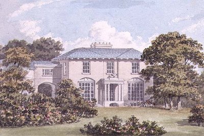 تصميم للواجهة الشمالية لمنزل على Clapham Common لـ William Holme (ألوان مائية) (زوج من 85987) بواسطة همفري ريبتون