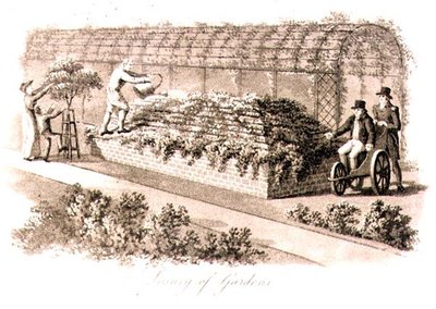 رفاهية الحدائق ، من "شظايا حول نظرية وممارسة زراعة الحدائق الطبيعية" ، حانة. 1816 (ليثو) بواسطة همفري ريبتون