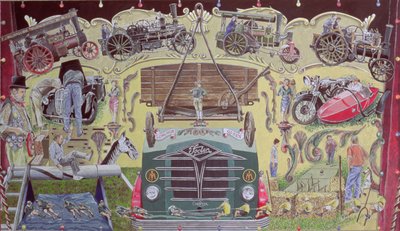 في عرض خمر ، 1993 (الغواش على البطاقة) بواسطة Huw S. Parsons