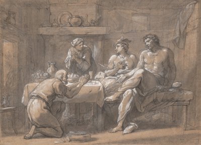 كوكب المشتري وميركوري في منزل باوسيس وفليمون ، القرن الثامن عشر. بواسطة Hyacinthe Collin de Vermont