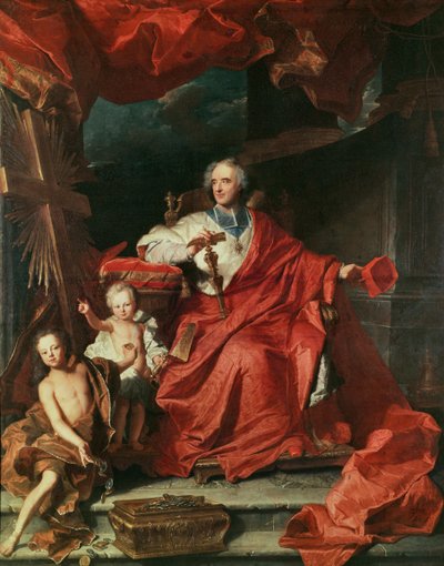 الكاردينال دي بويلون (1643-1715) فتح "الباب المقدس" ، 1708 بواسطة Hyacinthe Francois Rigaud