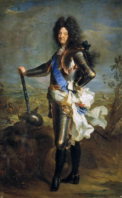 لويس الرابع عشر ، ملك فرنسا 1638-1715 ، 1701 بواسطة صفير فرانسوا ريغو