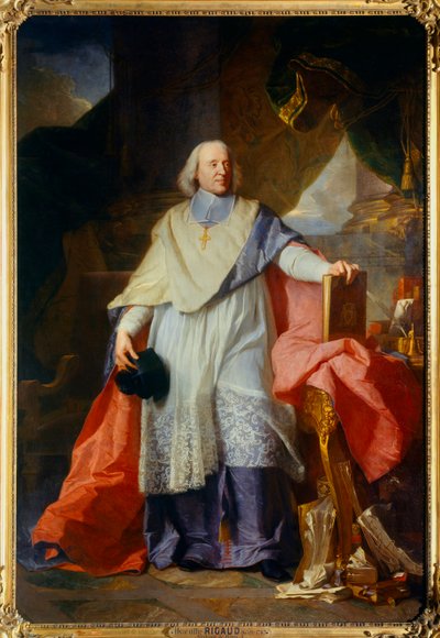 صورة كاملة الطول لجاك بينيني (جاك بينيني) بوسيه (1627-1704) ، أسقف مو لوحة رسمها ياسينث ريغو (1659-1743) 1702 شمس. 2.40 × 1.65 م بواسطة صفير فرانسوا ريغو