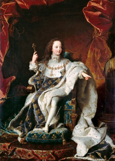 لويس الرابع عشر ملك فرنسا 1638-1715 بواسطة Hyacinthe François Honoré Rigaud