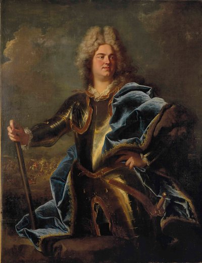 صورة شخصية لرجل، يُعرف تقليدياً بأنه كلود لويس هيكتور، دوق دي فيار (1653-1734) بواسطة Hyacinthe Rigaud