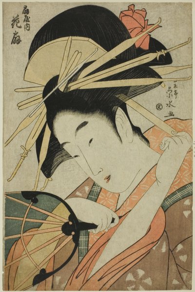 المحظية Hanaogi من Ogiya بواسطة Ichirakutei Eisui