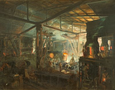 فرنسا، المسبك، حوالي عام 1864 (زيت على قماش) بواسطة إجناس فرانسوا بونهوم