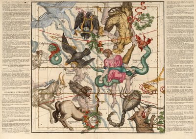 لوحة الانقلاب الشتوي 5 من طائرات مجلس الكرة السماوية خلال الوصف ، حانة. 1674 (نقش يدوي) بواسطة Ignace Gaston Pardies