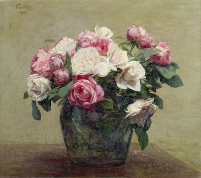 الورود بواسطة Ignace Henri Jean Fantin Latour