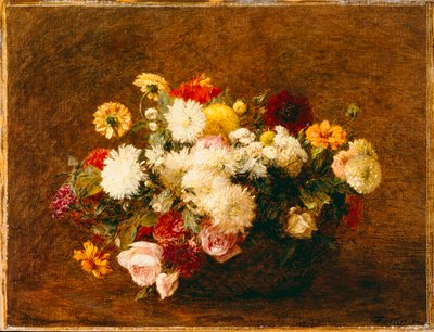 باقة زهور 1894 بواسطة Ignace Henri Jean Fantin Latour