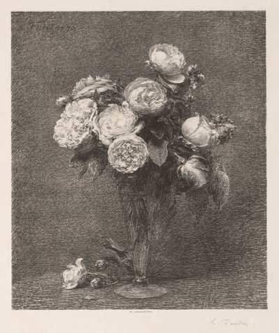 باقة الورود 1879. بواسطة Ignace Henri Jean Fantin Latour