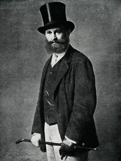 إدوارد مانيه. من لوحة فانتين لاتور 1901 بواسطة Ignace Henri Jean Fantin Latour