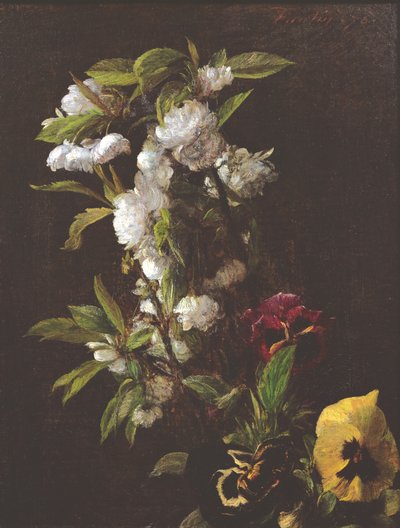 زهور ، 1876 بواسطة Ignace Henri Jean Fantin Latour