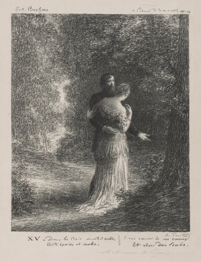 قصائد الحب برامز. بواسطة Ignace Henri Jean Fantin Latour