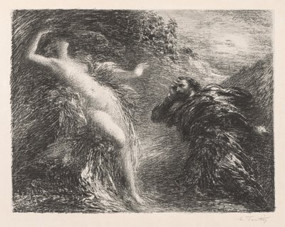 مانفريد وأسترتي ، 1892. بواسطة Ignace Henri Jean Fantin Latour