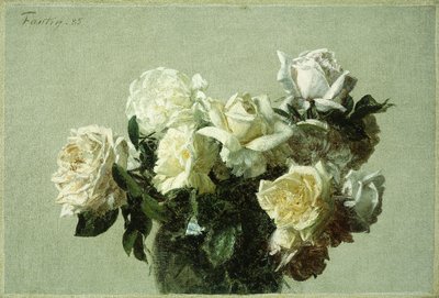 الورود ، 1885 بواسطة Ignace Henri Jean Fantin Latour