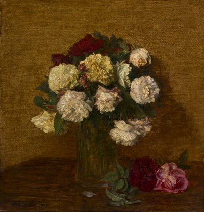 الورود في إناء ، 1878. بواسطة Ignace Henri Jean Fantin Latour