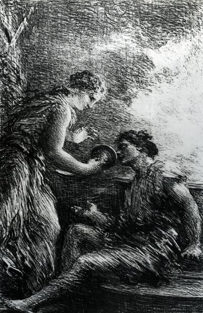 Sieglinde و Siegmund ، مشهد من أوبرا فاغنر `` The Valkyrie &39;&39; ، 1887 بواسطة Ignace Henri Jean Fantin Latour