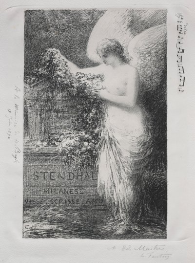 في Stendhal ، 1892. بواسطة Ignace Henri Jean Fantin Latour