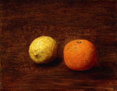 لا تزال الحياة ، الليمون والبرتقال ؛ Nature Morte ، Citron et Orange ، 1868 بواسطة Ignace Henri Jean Fantin Latour