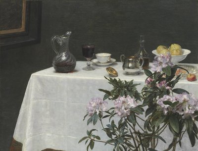 الحياة الساكنة: ركن الطاولة ، 1873 بواسطة Ignace Henri Jean Fantin Latour