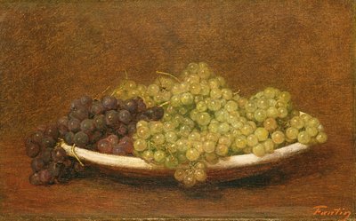 الحياة الساكنة للعنب ، حوالي 1894 بواسطة Ignace Henri Jean Fantin Latour
