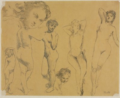 دراسات العراة ، ج. 1895. بواسطة Ignace Henri Jean Fantin Latour